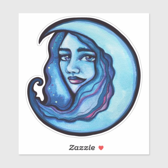 Wild MoonChild Goddess Moon Child Witch            Sticker (Sheet)
