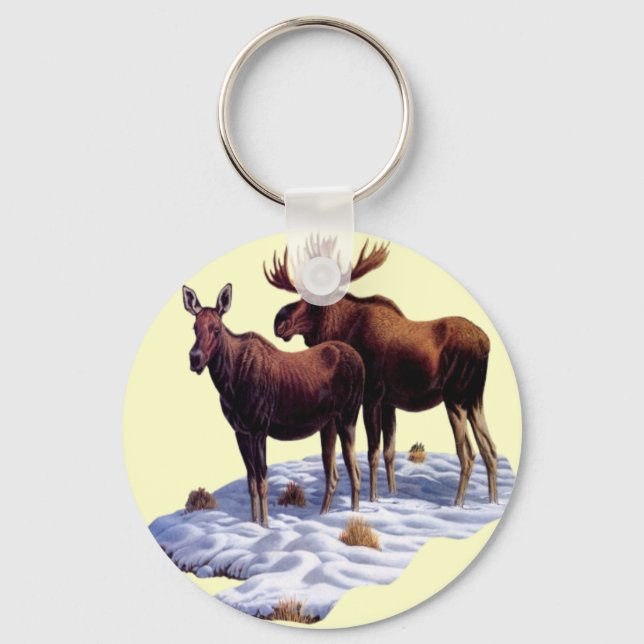 Wild Moose Key Chain (Front)