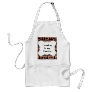 Wild Moose Wolf Wilderness Mountain Cabin Rustic Adult Apron