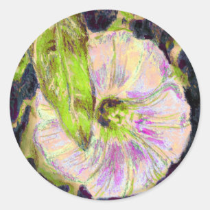Wild Morning Glory by Alexandra Cook Classic Round Sticker
