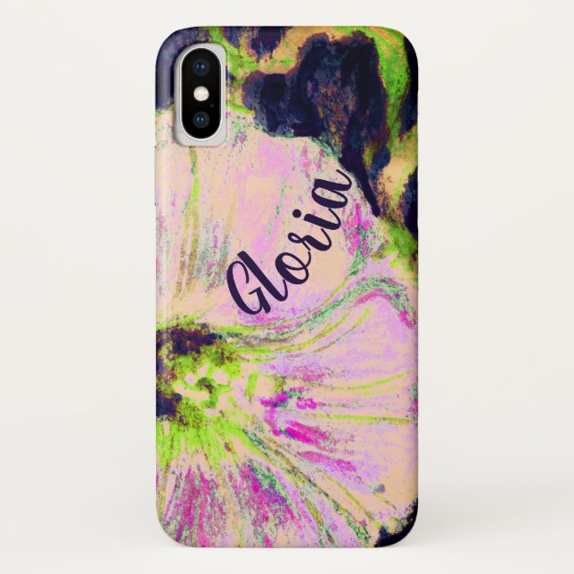 Wild Morning Glory by Alexandra Cook iPhone Case (Back)