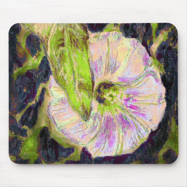 Wild Morning Glory by Alexandra Cook Mouse Pad (Front)