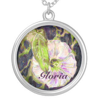 Wild Morning Glory by Alexandra Cook Silver Plated Necklace
