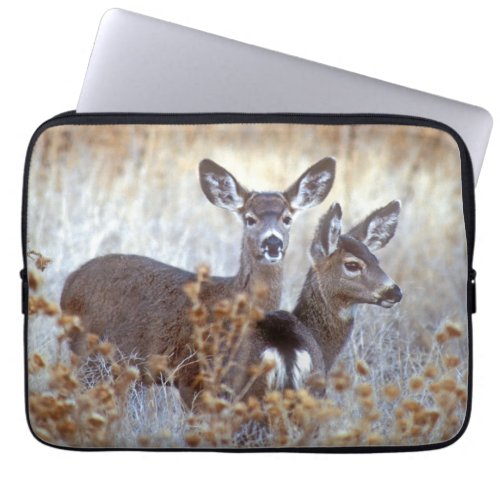 Wild Mule Deer Pair  California Laptop Sleeve