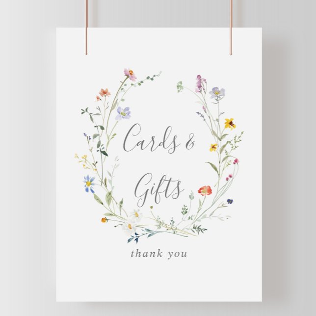 Wild Multicolor Floral Cards and Gifts Sign (Creator Uploaded)