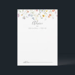 Wild Multicolor Floral Wedding Advice Card<br><div class="desc">This wild multicolor floral wedding advice card is perfect for a rustic wedding. The design features watercolor pink, blush, purple, navy and white elegant flowers with emerald green leaves. These cards are perfect for a wedding, bridal shower, baby shower, graduation party & more. Personalize the cards with the names of...</div>