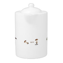 Wild Mushroom Ceramic Teapot