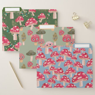 Wild Mushroom File Folder Set