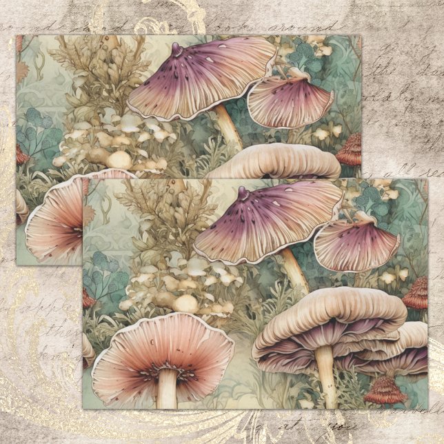 WILD MUSHROOM FOREST DECOUPAGE TISSUE PAPER (WILD MUSHROOM FOREST DECOUPAGE TISSUE PAPER)