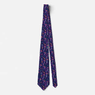 Wild Mushroom Pattern_V2 Neck Tie