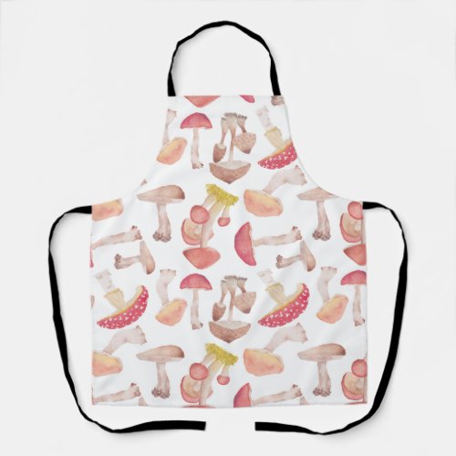 Wild mushrooms apron