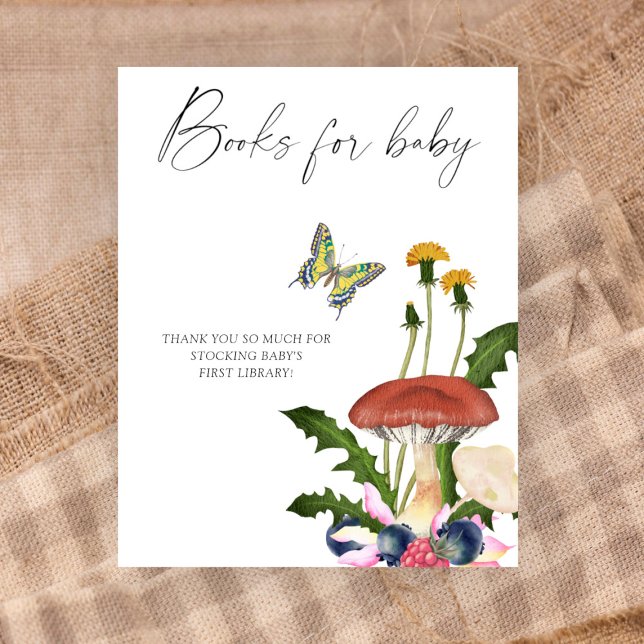 wild mushrooms baby shower Books for baby Poster (Creator Uploaded)