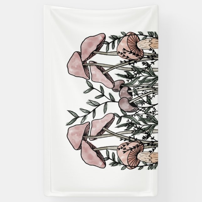 Wild Mushrooms  Banner (Vertical)