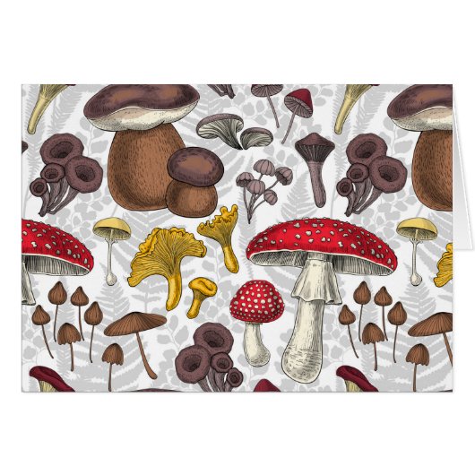 Wild mushrooms cards (Front Horizontal)