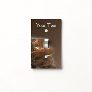 Wild Mushrooms Clump Nature Personalized Light Switch Cover