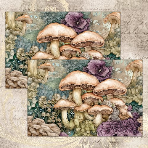 WILD MUSHROOMS DECOUPAGE TISSUE PAPER