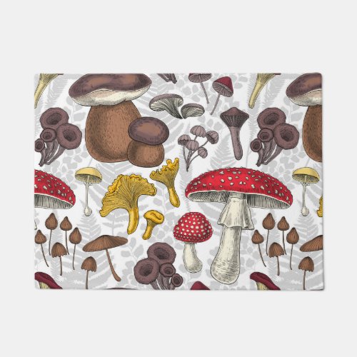 Wild mushrooms doormat