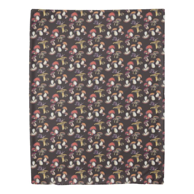Wild mushrooms duvet cover (Front)
