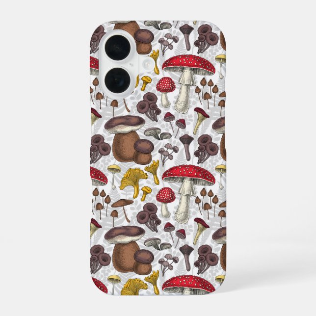 Wild mushrooms iphone case (Back)