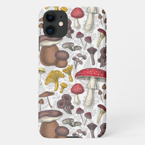 Wild mushrooms iPhone 11 case