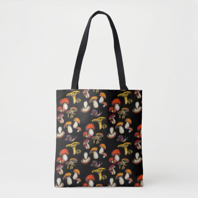 wild mushrooms large tote bag (Front)