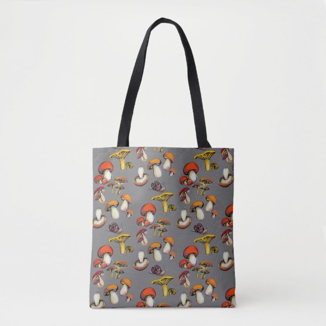 wild mushrooms large tote bag (Front)