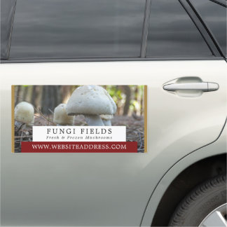 Wild Mushrooms, Mushroom Farmer Advertising Car Magnet