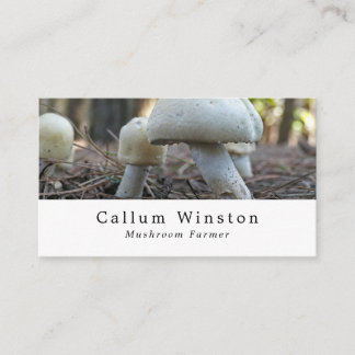 Wild Mushrooms, Mushroom Farmer Business Card