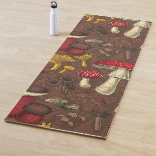 Smokey Coffee Quartz Neutral Brown Solid Color Yoga Mat