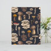 Wild Mushrooms  on graphite black (Standing Front)
