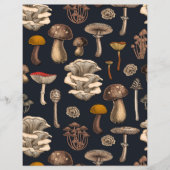 Wild Mushrooms  on graphite black (Front)