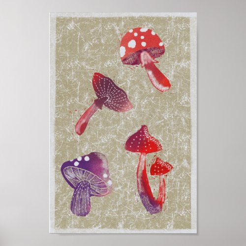Wild Mushrooms  Poster