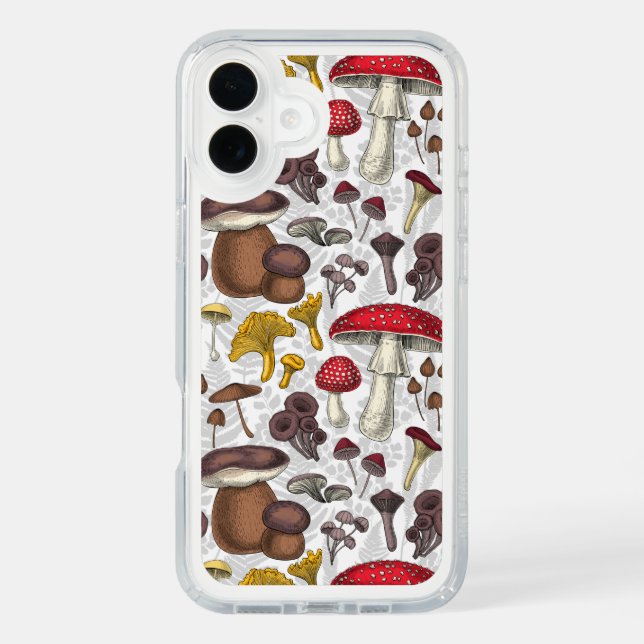 Wild mushrooms speck iPhone case (Front)