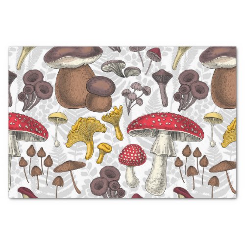 Wild mushrooms tissue paper