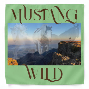 Wild Mustang Bandana! Bandana