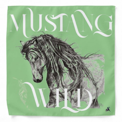 Wild Mustang Bandana Mesteno  Bandana