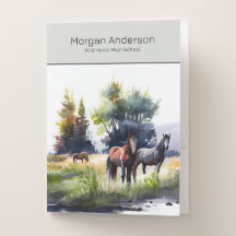 Wild Mustang Horse Herd Custom Name