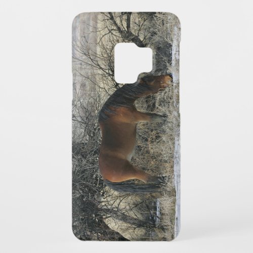 Wild Mustang Horse in the Snow 1 Case_Mate Samsung Galaxy S9 Case