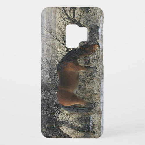 Wild Mustang Horse in the Snow 1 Case_Mate Samsung Galaxy S9 Case