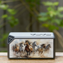 Wild Mustang Horses Equestrian Wild West Bluetooth Speaker