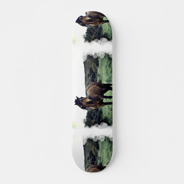 Wild Mustang Skateboard Deck (Front)