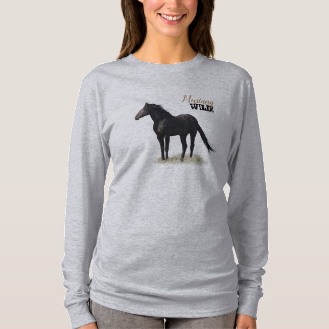 Wild Mustang Stallion Apparel!  T-Shirt (Front)
