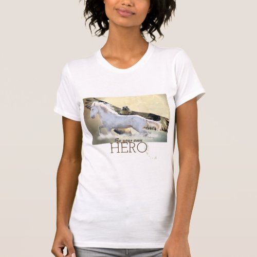 Wild Mustang_ Survivor Be Your Own Hero Apparel  T_Shirt
