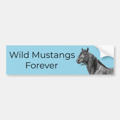 Wild Mustangs Forever Bumper Sticker