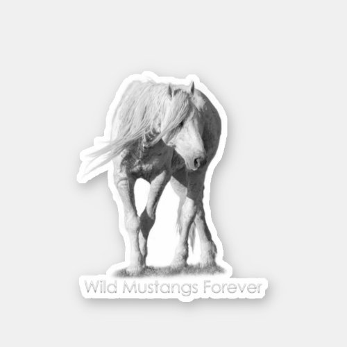Wild Mustangs Forever Sticker
