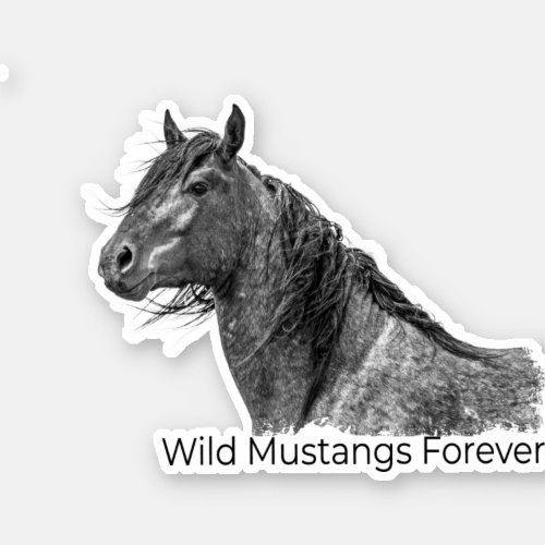 Wild Mustangs Forever Sticker