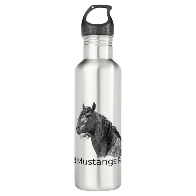 Wild Mustangs Forever Water Bottle (Front)