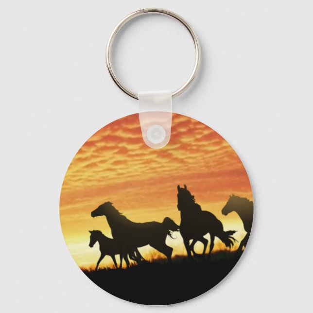 Wild Mustangs Keychain (Front)