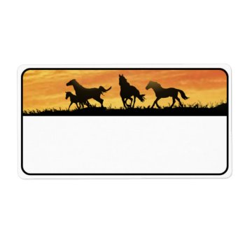 Wild Mustangs Label by timelesscreations at Zazzle