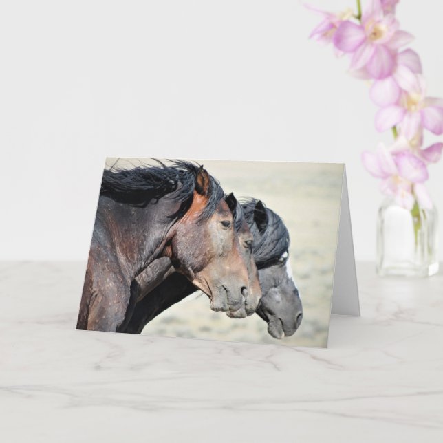 Wild Mustangs of the West Card (Orchid)